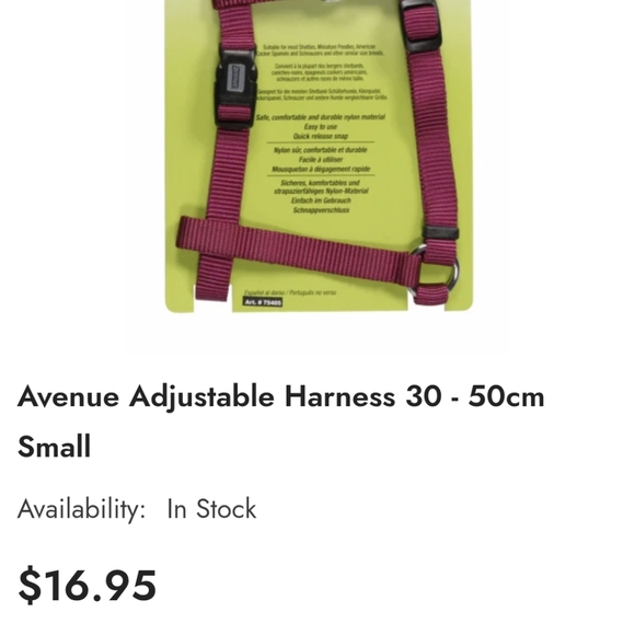 Harness and leash lot, 2 red adjustable quick harnesses, leash, Velcro vest Sz S - Picture 12 of 12